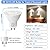 Vinaco GU10 LED Bulb 5000K Daylight, 6 Pack GU10 Bulb 50 Watt Halogen Equivalent, Long Lifespan 500LM MR16 GU10 LED Bulb Non-Dimmable, 5W GU10 LED Light Bulb with 40°Beam Angle