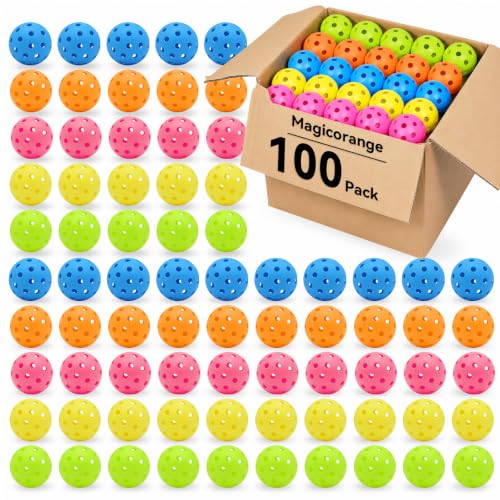 Image of Magicorange Pickleball Balls,USAPA Approved 40 Holes Outdoor Pickleballs