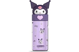 Kuromi Water Bottle with Straw: Your Kawaii Hydration Companion