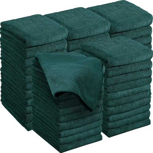 Image of Shimeyao 24 Pack 16 x 29 Inch Bleach Salon Towels Bulk, Dark Green