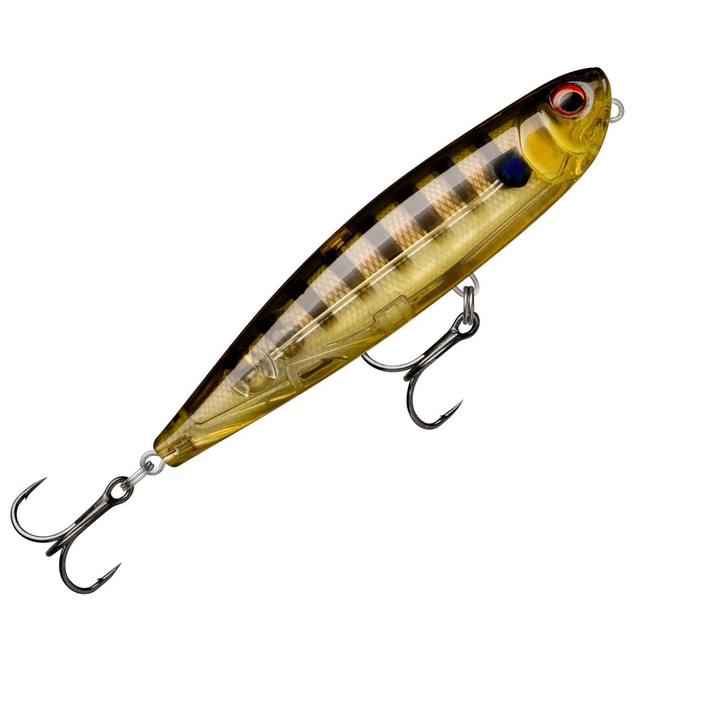 Rapala, Precision Xtreme Pencil Fishing Lure, Size: 8.6cm/12g, Floating Sea Lure, Swimming Depth: Surface, Plastic Fishing Tackle Glassy Gill UV ggIU