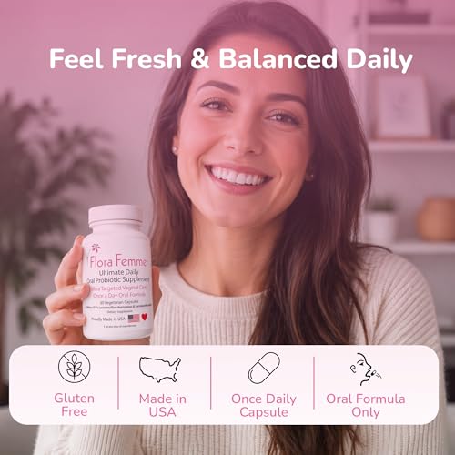 Image of Vaginal Probiotic Oral Capsules for Women | 25 Billion CFU's Lactobacillus Reuteri & Rhamnosus | Helps pH Balance & Vaginal Microbiome Health | Non-GMO, Vegan, USA