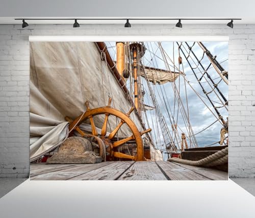 Toile de fond photographie pirate en bois de 2,1x1,5 m pour studio
