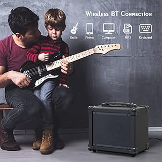 Btuty Ampli Casque pour Guitare électrique Prend les modes Clean/Distortion AUX IN Gain Bass Treble Volume Control – Image 4