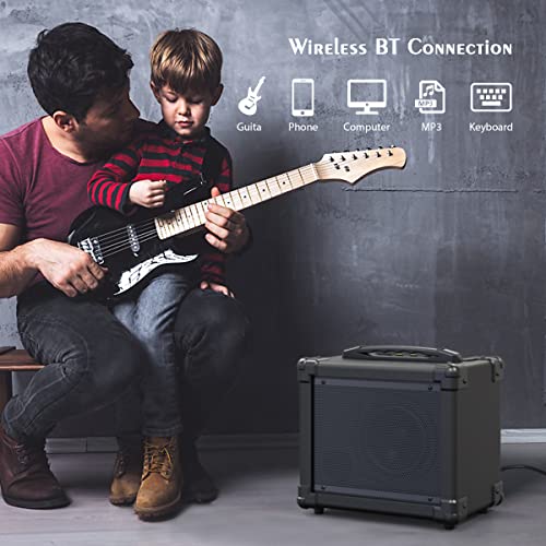 Btuty Ampli Casque pour Guitare électrique Prend les modes Clean/Distortion AUX IN Gain Bass Treble Volume Control - Les Beatles, Paul McCartney, John Lennon, RIngo Starr, George Harrison Btuty Ampli Casque pour Guitare électrique Prend les modes Clean/Distortion AUX IN Gain Bass Treble Volume Control – Image 5