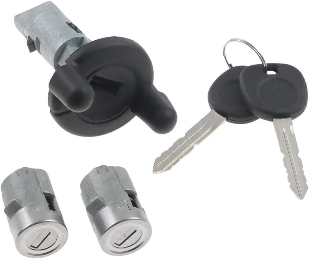 12472980 15815961 12472980 US287L 4H1051 Ignition Lock Cylinder, Ignition Switch Keys Lock Cylinder fit for Sierra 1999-2000 1998-2003 for Jimmy for Safari for Yukon for Suburban