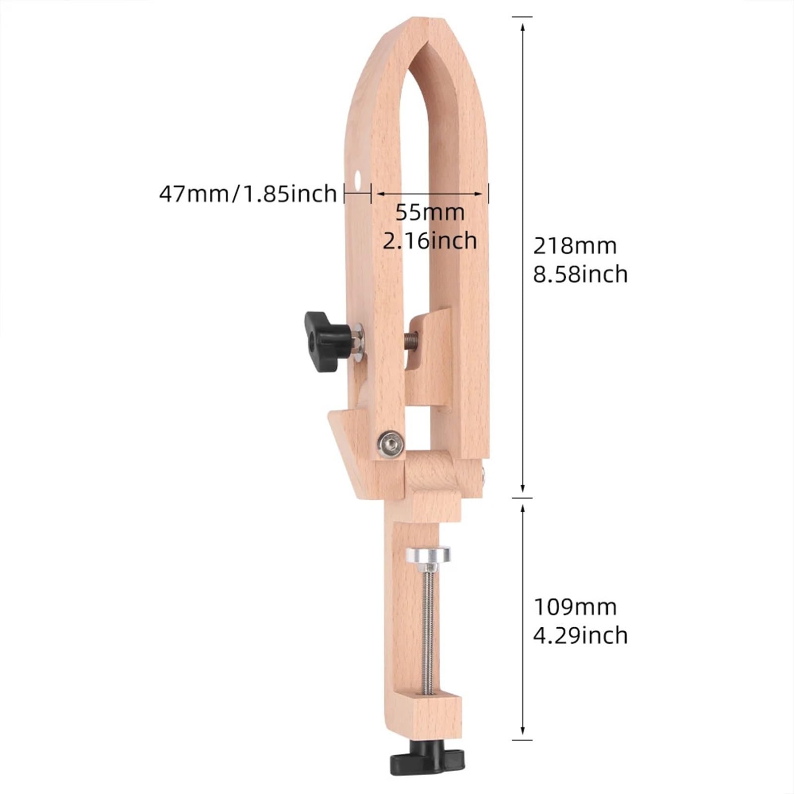 Coser Clip De Madera Clip for manualidades de cuero con forma caballo pony for coser, herramienta esencial for ajustable en posición costura, portátil y for viajes
