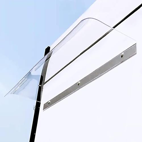 Toldo invisible para puerta delantera, toldo para ventana, toldo de porche, patio, cubierta de policarbonato de una pieza, refugio de lluvia para