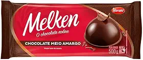Barra de Chocolate Melken Meio Amargo 500g - Harald