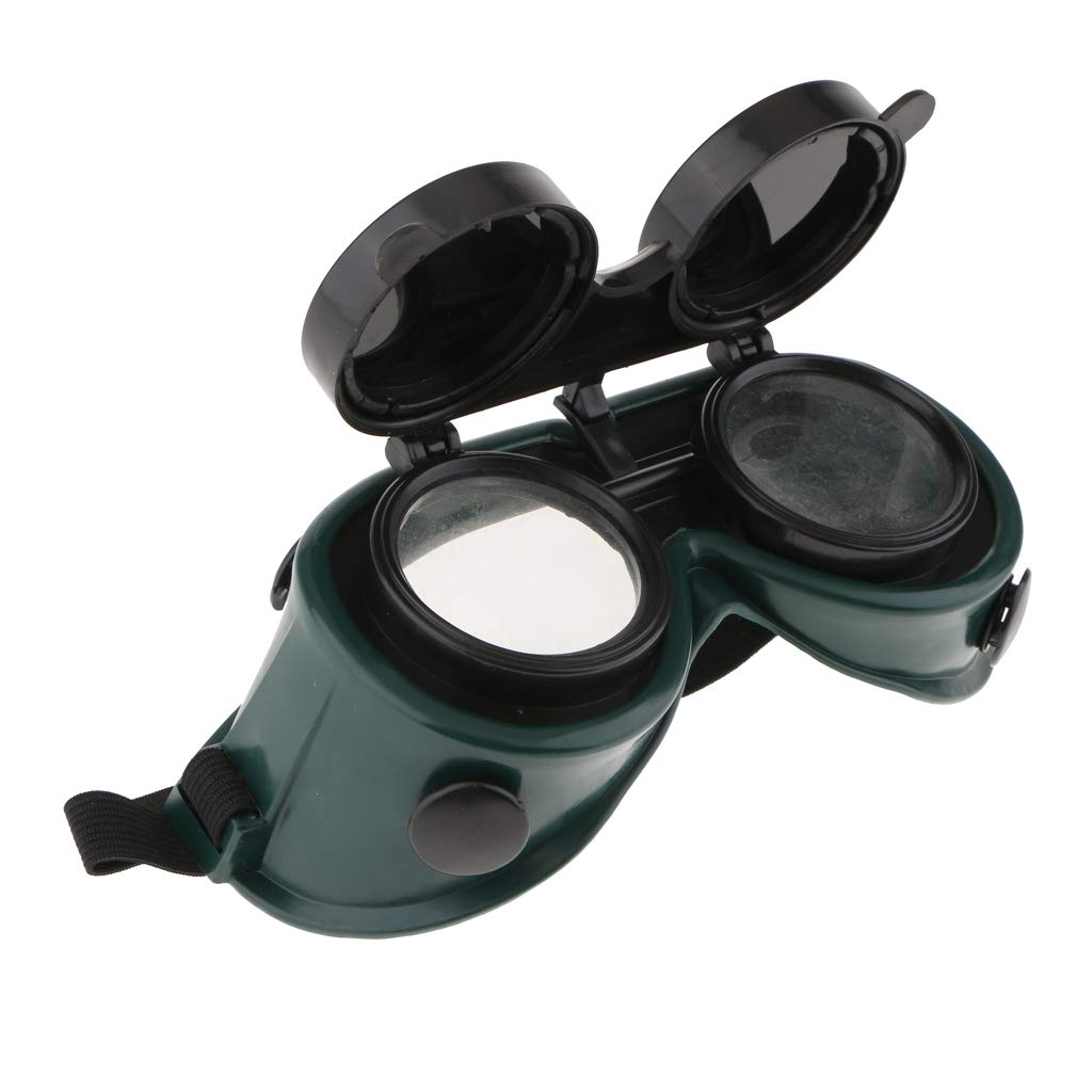 Saldatura Taglio Saldatori Occhiali di Sicurezza Flip Up Occhiali Lenti Verde Scuro