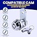 FJM Security MEI-2400AS-KA Tubular Cam Lock for Smart Home, Cabinet Locks Baby Proofing Solution, Door Lock & Drawer Lock for Home Improvement, with 5/8