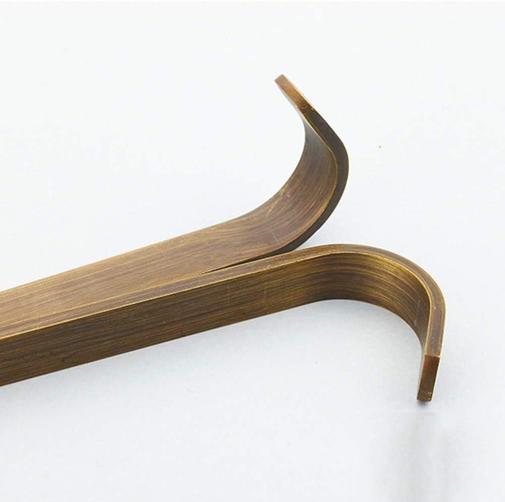 Cesta de almacenamiento de latón macizo antiguo doble estante de esquina de baño montado en la pared, soporte para colgar en la ducha, estante de baño triangular dorado con ganchos, resistente al