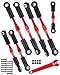 RCMYou Aluminum Turnbuckles Camber Links Upgrades Part for 1/10 Slash 2WD/Stampede 2WD/Rustler 2WD/Bandit 2WD, Alloy Turnbuckles Camber Links Hops Up,Red