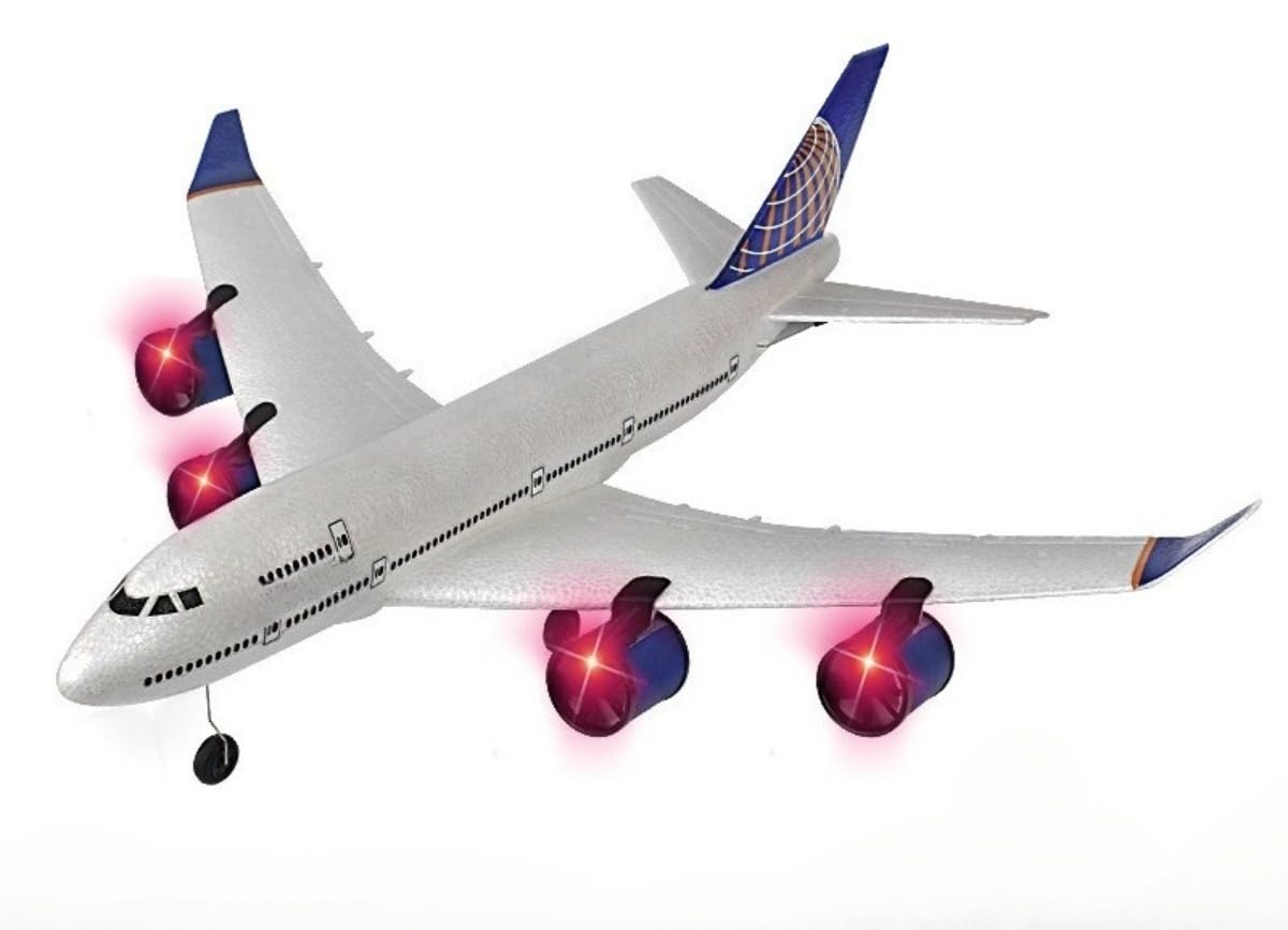 Amazon | 【Sanugov】大型リモコン飛行機模型 A380，747 タイプ EVA