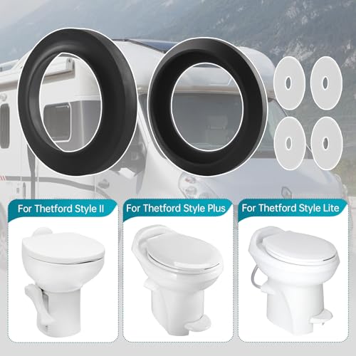 Image of RV Toilet Seal 34120 for Thetford RV Toilet Parts Replacement,Waste Ball Seal Replacement for Thetford Style II & Style Plus Toilets,Style Lite and Residence-RV Toilets Part for Thetford Gasket