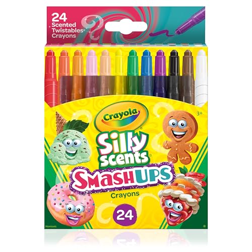Crayola Silly Scents Smash Ups Mini Twistables Scented Crayons 24 Count