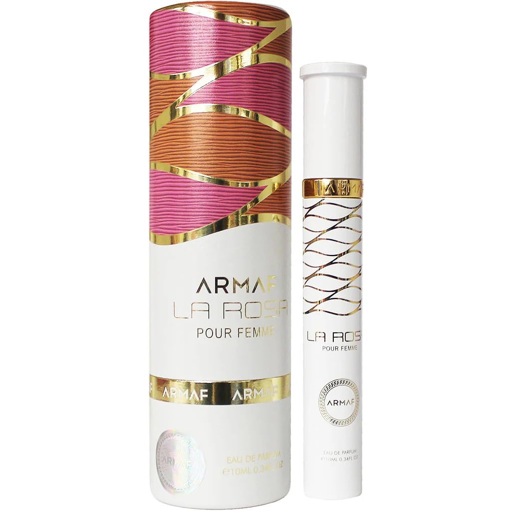 Armaf La Rosa Fruity Floral Gourmand Eau de Parfum Spray Long-Lasting Fragrance for Women 0 34 Ounce 10