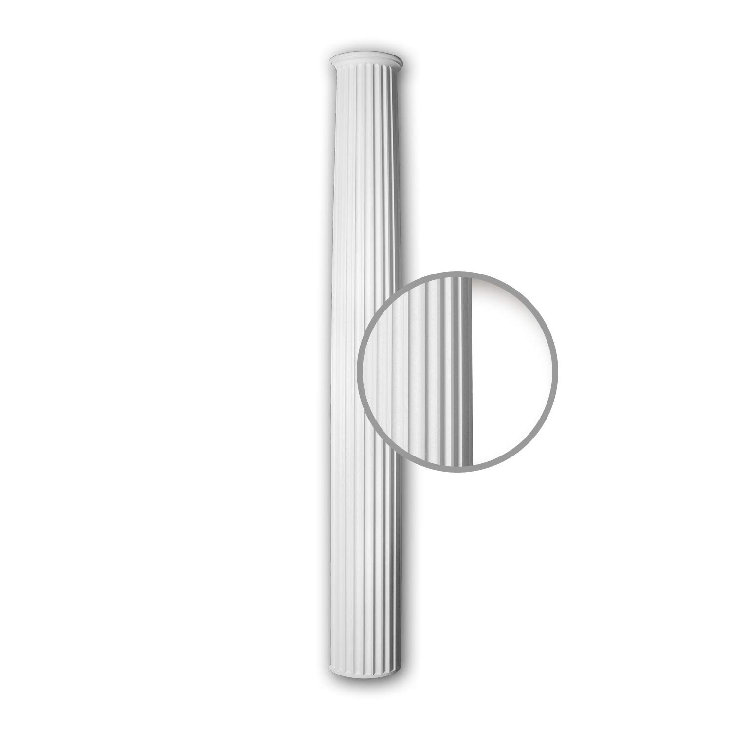 Profhome Fût de demi-colonne polyuréthane 416201 décor mural intérieur