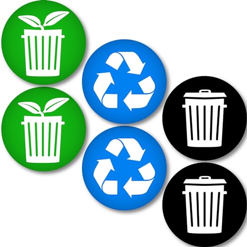Recycle-Trash-and-Compost-Stickers-for-Metal-or-Plastic-Garbage-cans-and-Bins-Indoor-Outdoor-Laminated-and-UV-Protected-Premium-Decal-2567-Compost-Small