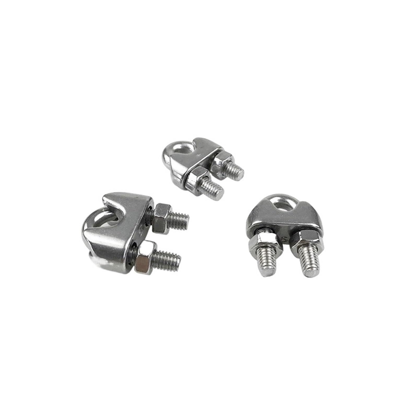 Fissante a sella con morsetto a clip con corda a c Clip for fune metallica in acciaio inossidabile 1-2 pezzi 304(M2 2pcs)