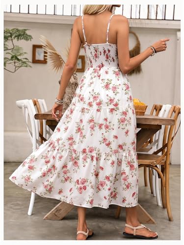 Image of BEAUDRM Women's Summer Maxi Dresses Boho Dresses Beach Vacation Sundresses | Fall Wedding Guest Dress, Summer Dresses for Women, Vacation Summer Outfits, Flowy Dresses