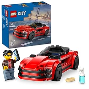 Voiture de Sport Rouge LEGO City - Véhicule de Course pour Enfants dès 5 Ans