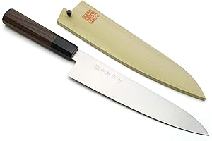 Yoshihiro Ice Hardened Stainless Steel Wa Gyuto Japanese Chef Knife (8.25"(210mm))