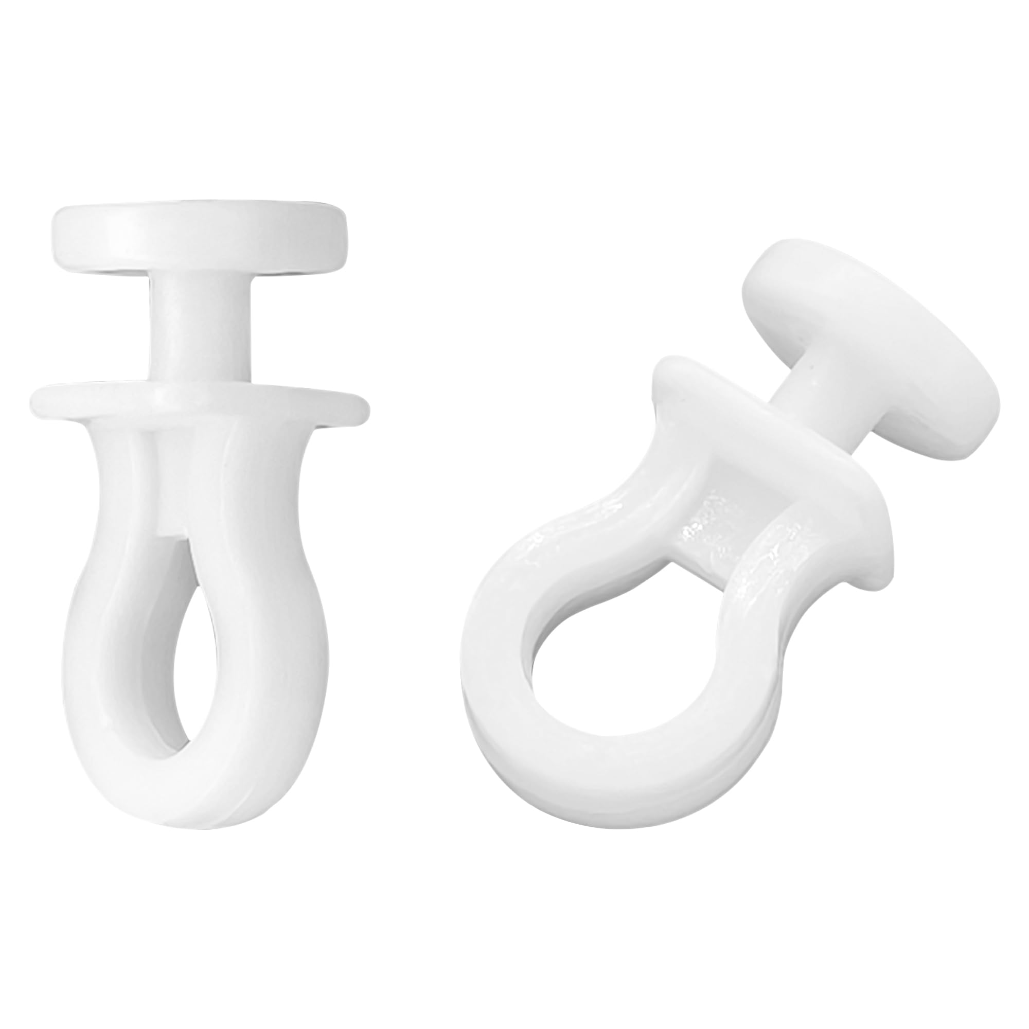 160 Pieces White Curtain Track Gliders – Plastic Curtain Rollers Pulleys for Windows and Caravans