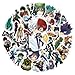 50Pcs Manga My Hero Academia Stickers Mixed Pack,Cartoon Characters Stickers Movie Decorative Sticker for Kids Teens Adults Waterproof Sticker for Water Bottle Laptop (Hero)