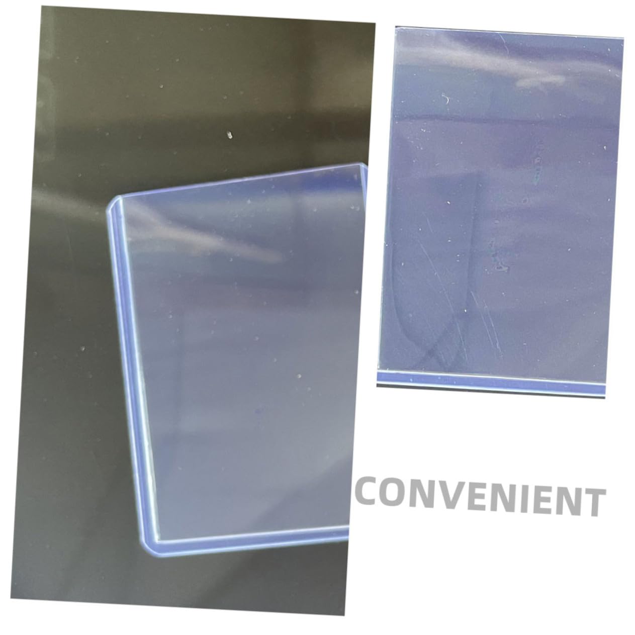 100 piezas Fundas Transparentes para Cartas de Reutilizables de PVC Compacto y Ligero para Cartas Estándar Portátiles y Resistentes Protector de Tarjetas Coleccionables