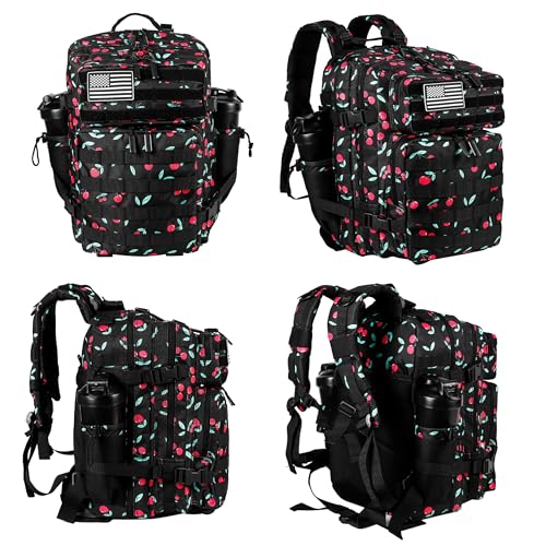 Image of LHI Tactical Military Backpack for Men and Women 25L /35L Army Assault Pack Bag Small Rucksack with Bottle Holder