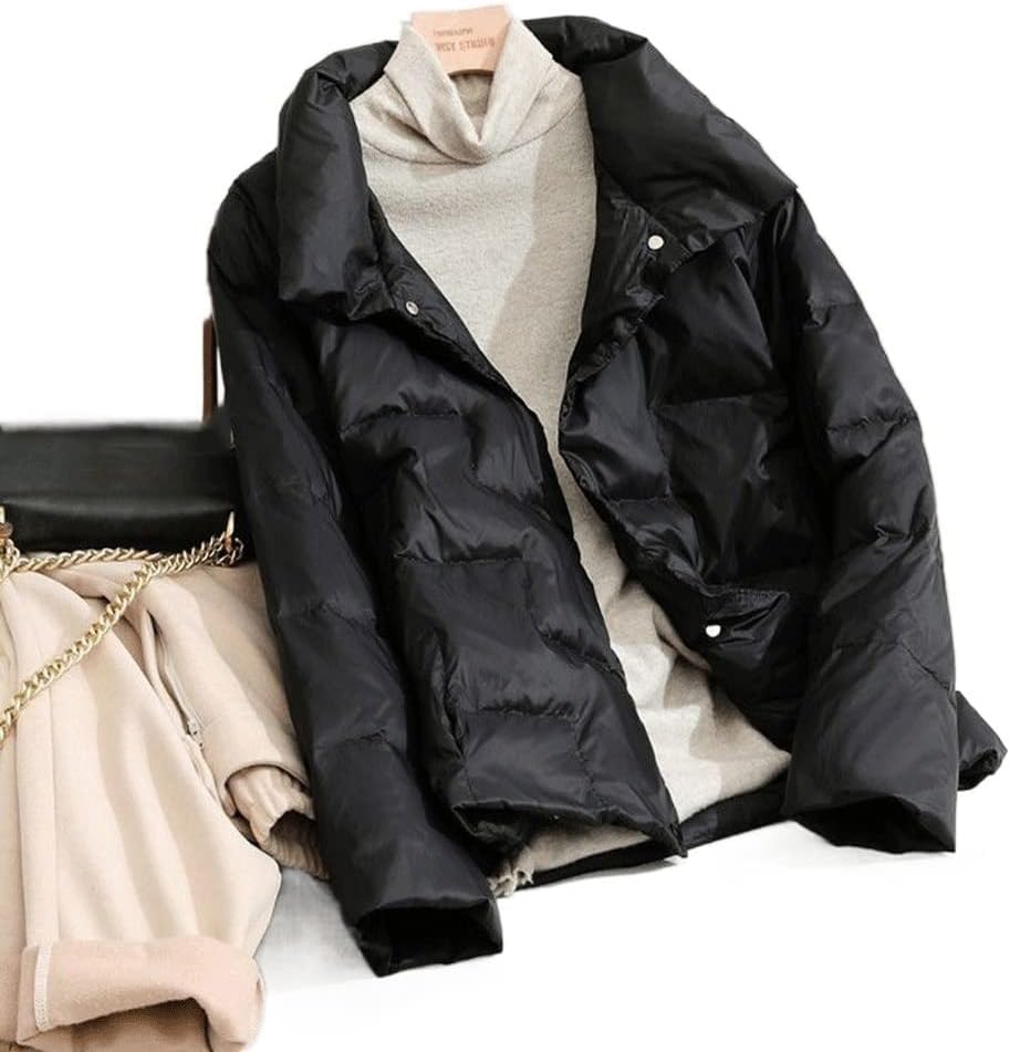 Light Down Jacket Female Short Thin Section Fashion Small Standing Collar Autumn And Winter