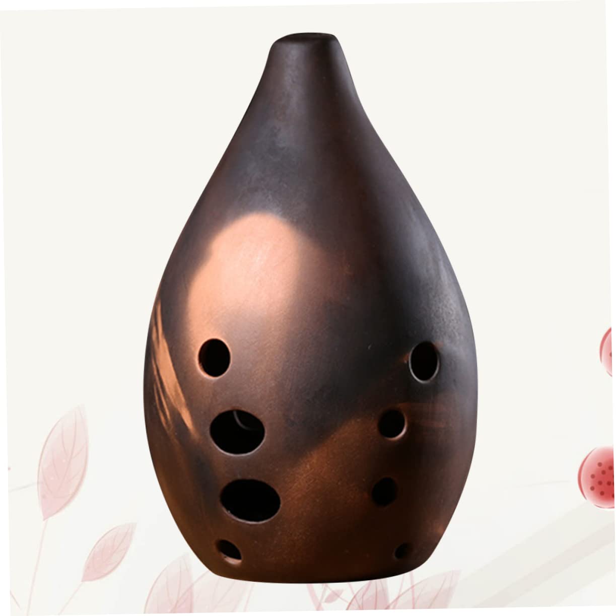 Toddmomy Ancient Chinese Flute Ceramic Ocarina 10 Holes for Traditional Music Lovers Random Style