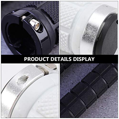 CLISPEED 2 Pares de Apertos de Bicicleta de Borracha Macia Antiderrapante Capa de Pega de Bicicleta