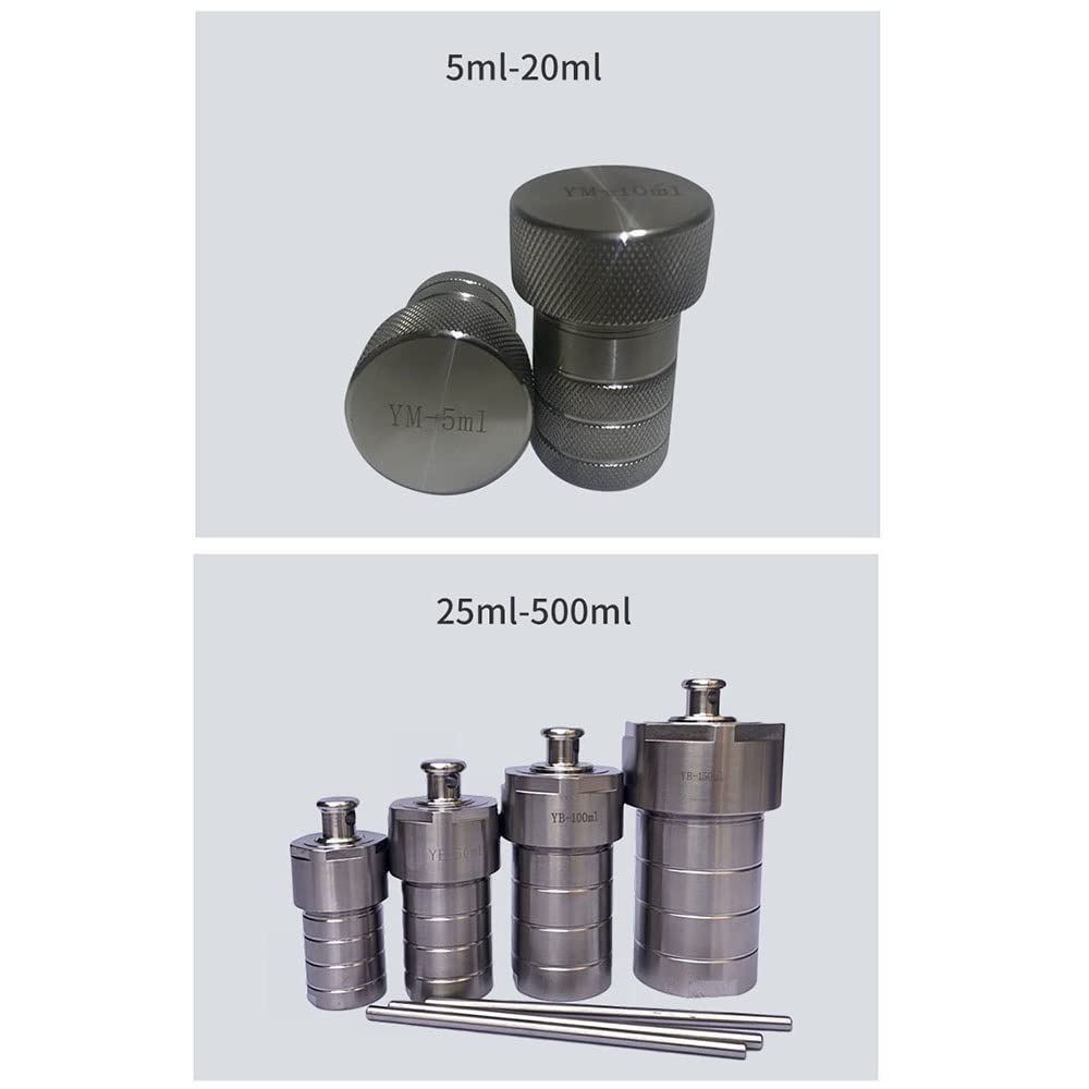Réacteur Autoclave, avec Chambre De Synthèse Hydrothermale en PTFE 20 ML/ 25 ML/ 50 ML/ 100 ML/ 150 ML/ 200 ML/ 250 ML/ 300 ML/ 500 ML (Size : 50ml)