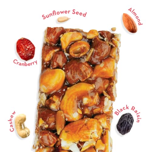 Image of GO DESi - Dry Fruit Chikki | Dry Fruit Bar | Indian Mithai | Gajak | Sweets Gift Pack | 168 grams | Pack of 6 Pieces