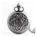 Produktbild Qqzmd 1470 Taschenuhr und Taschenuhrkette, Vintage römische Durchbrochene Maschinen, als Vatertag/Jahrestag/älteres Geschenk/Freund Freund 3259 (Color : A)