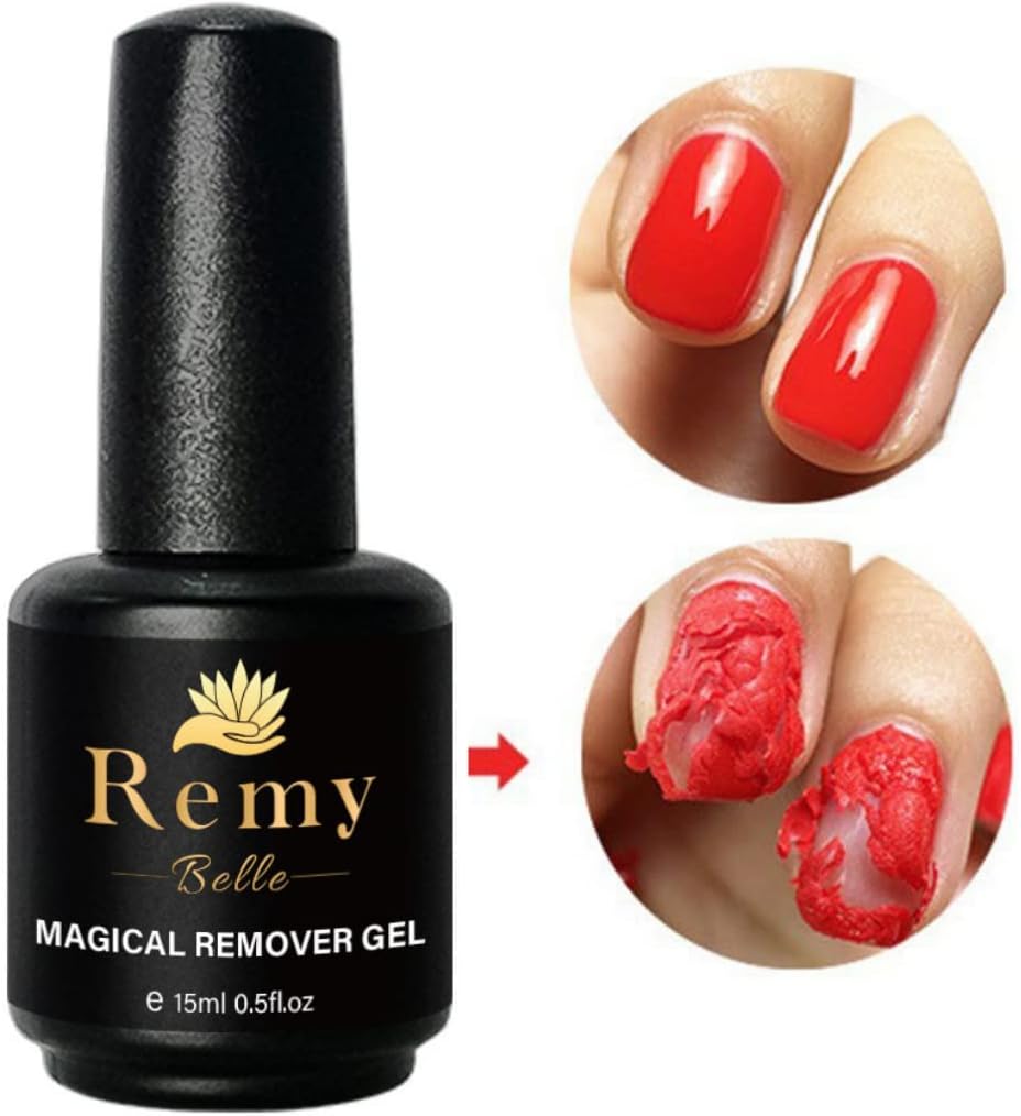 Magical Remover Gel, Easily & Quickly Soak off No Need for Foil, Soaking or Wrapping, Remove within 3-5 Minutes, Professional Polish Remover (15ml)