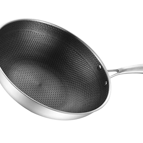 Wok acero inoxidable 3 capas doble cara 34cm miniatura 3