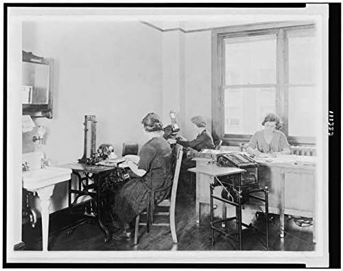 HistoricalFindings Photo: Women,Work,Office,Operating addressograph,Female Employment,Washington DC,c1922