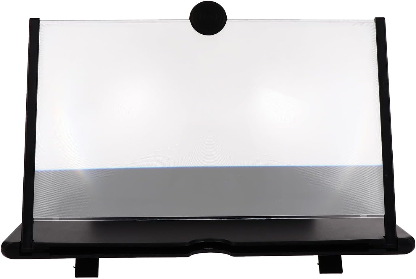 SMASOLO 12-inch Phone Screen Magnifier and Amplifier Rack for Students, HD Pull-Out Video Enlarger with Black Stand, Compatible with Smartphones for Watching and Online Learning
