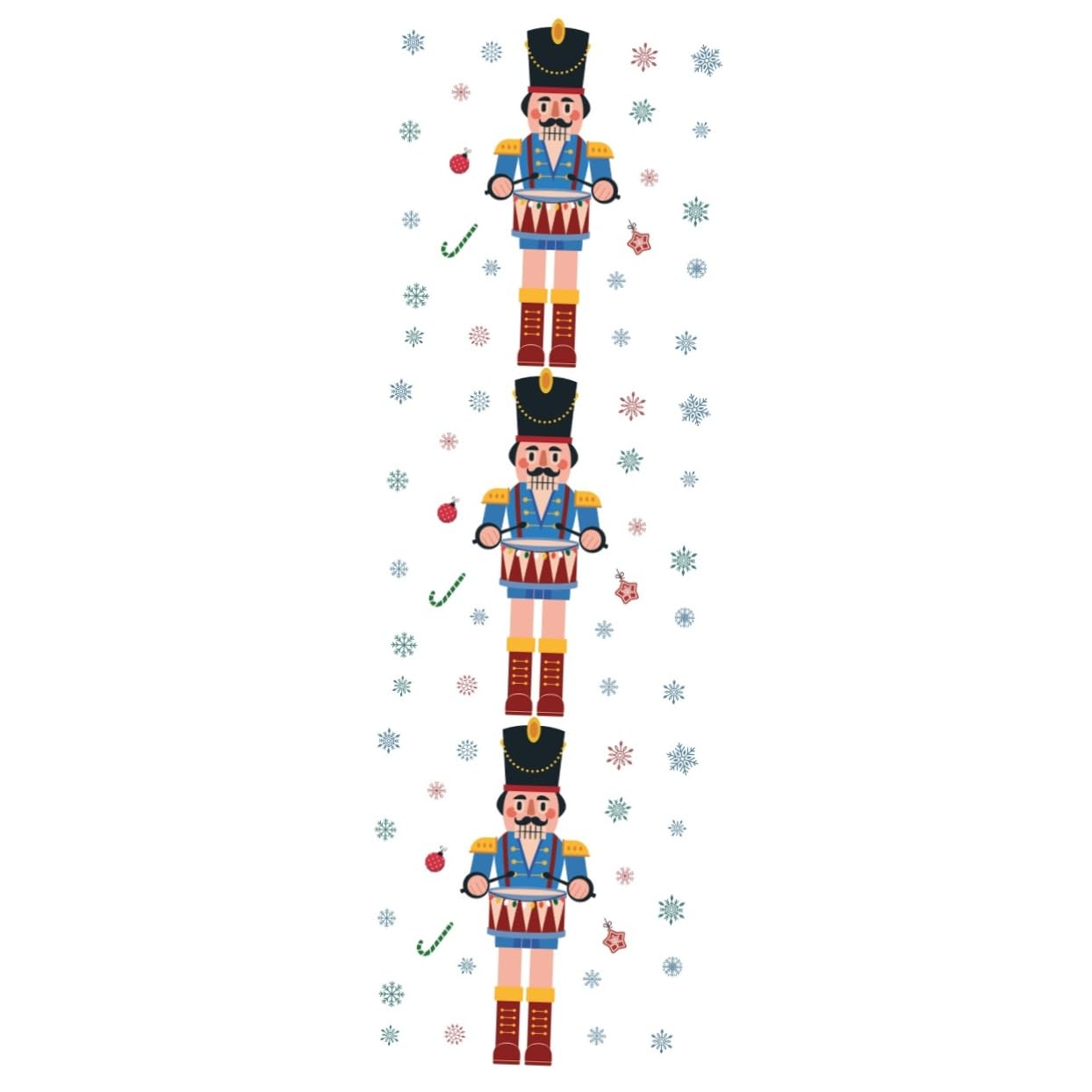 Autocollant mural adhésif et décoratif pour fridge, maison et vitrine de fête