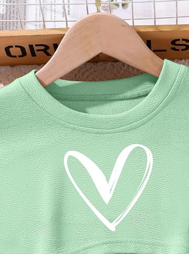 Image of Hilinker Girls 3 Piece Summer Outfits Graphic Crop Tee and Cami Top with Shorts Set