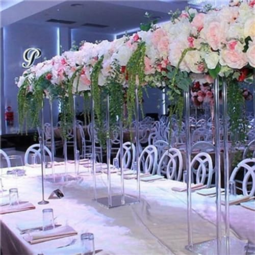 10 Pcs 20 Inch Tall Acrylic Vase Wedding Centerpieces Clear