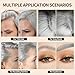 Lockmio Root Cover Up Powder for Women - Light Gray Hairline Powder for Bald Spots, Eyebrows, Beard Line, Light-Blonde Hair Fibers for Thinning Hair Shadow Powder 2 Pack