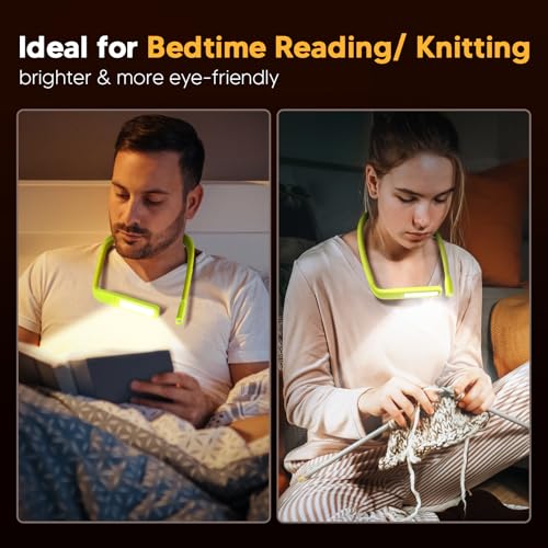 Image of Neck Book Light for Reading at Night, Back to School Supplies College Dorm Essentials Bed Lamp for Teen Boys Girls Stocking Stuffers Christmas Birthday Gifts for Readers Reading Accessories