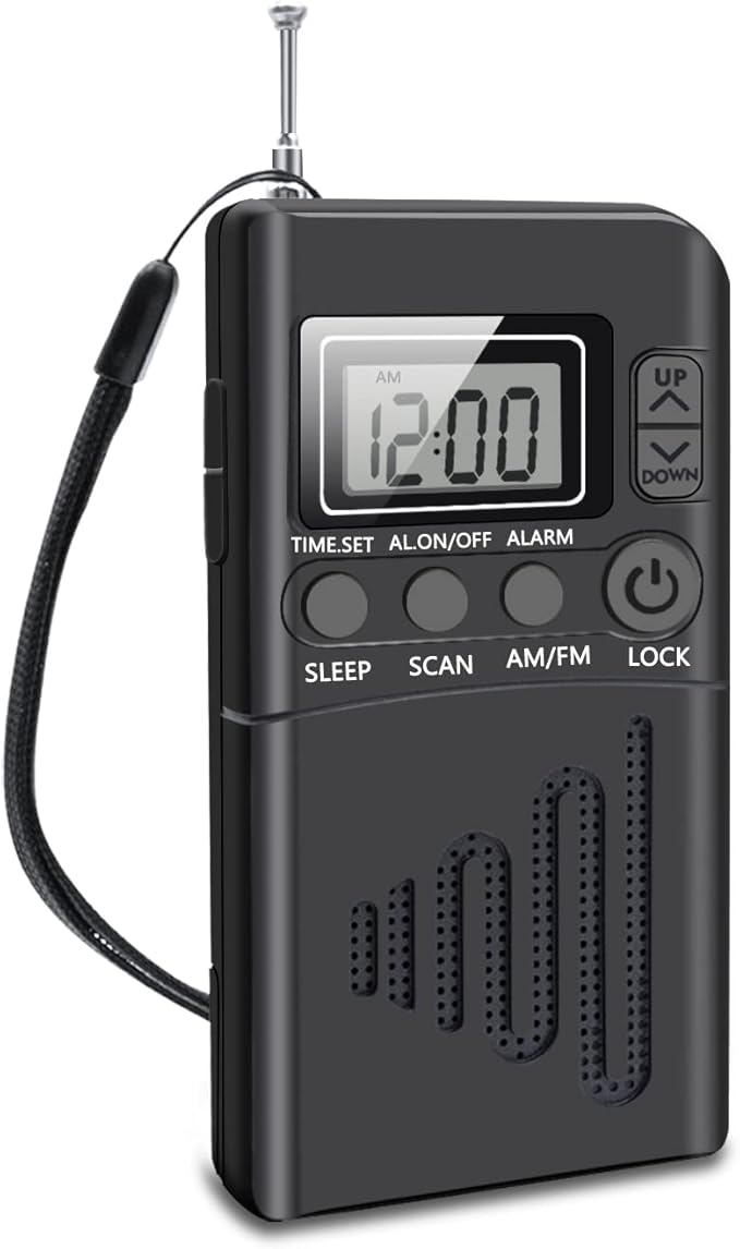 Portable Radio, AM/FM Battery Operated Portable Pocket Radio, Mini