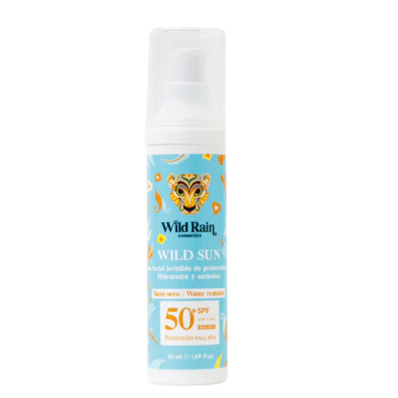 Protector Solar Facial SPF 50+ Invisible | Sérum Antiedad con Vitamina C y E | Protección UVA UVB Luz Azul (HEV) e IR | Hidratante Ligero para Todo Tipo de Piel | 50 ml