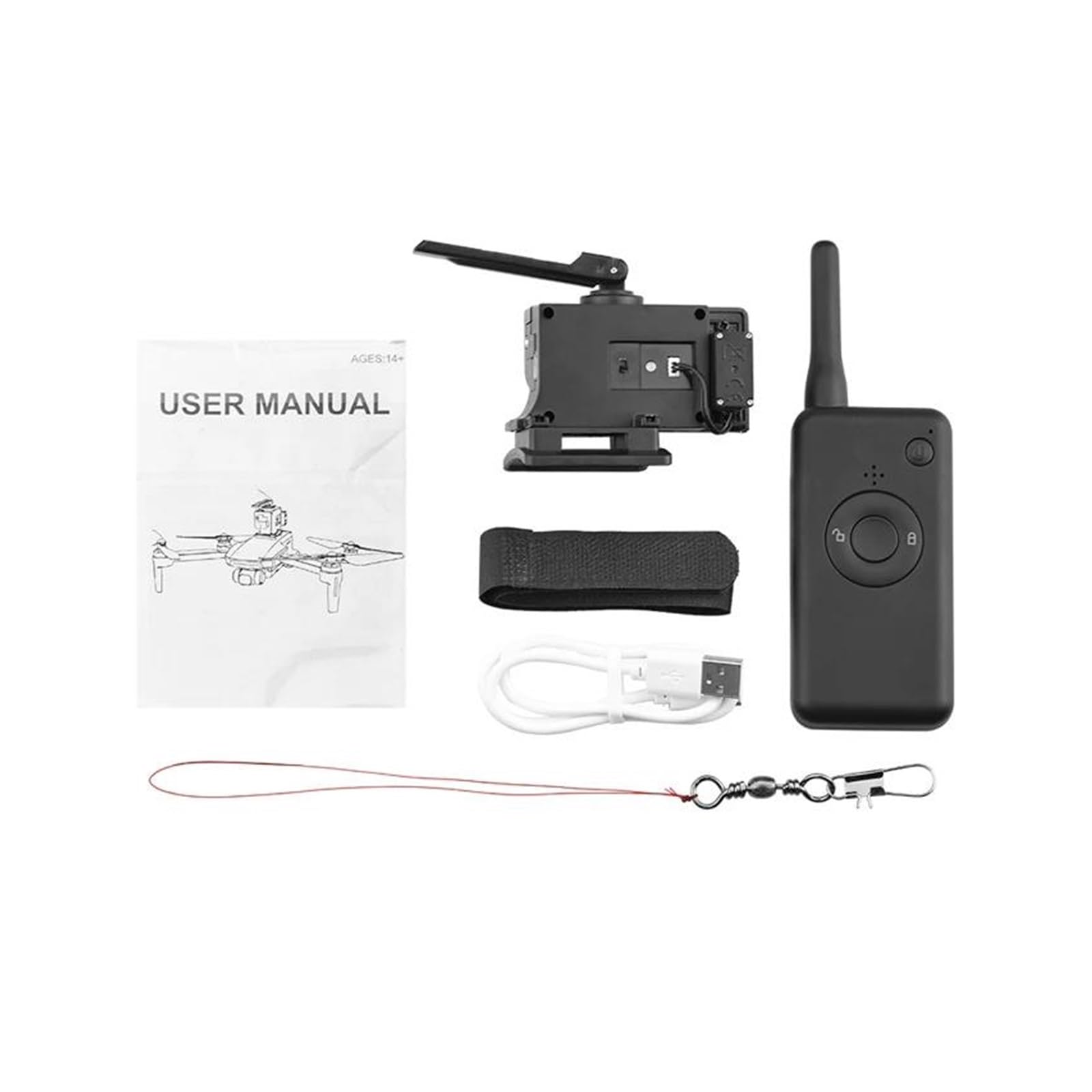 Drone Airdrop System Universal Thrower Airdrop 1000M Consegna Airdropper a lunga distanza per DJ&I Mavic 3/2/Mini 3/3 Pro/Air2/2S/Mini2SE Drone Accessorio