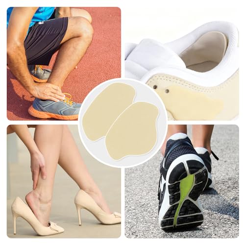 Image of Shoe Heel Repair Patches, Quick Self-Adhesive Inside Sneaker Hole Patches for Sport Work Walking Hiking Tennis Shoes Sneaker Mesh (12 Pcs 丨 Skin Color)